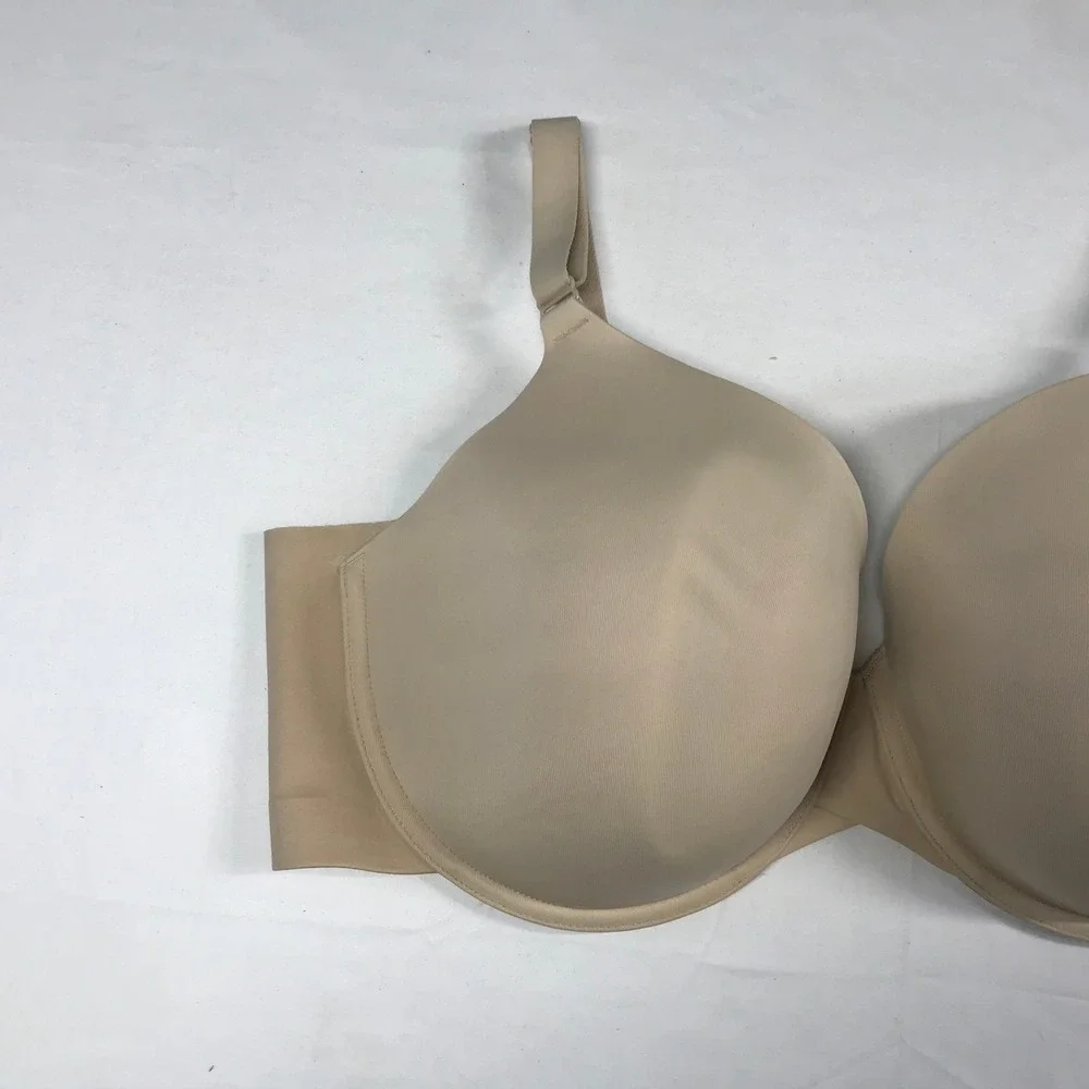 Cacique Smooth Lightly Lined Balconette Bra Tan Nude Underwire 42DDD